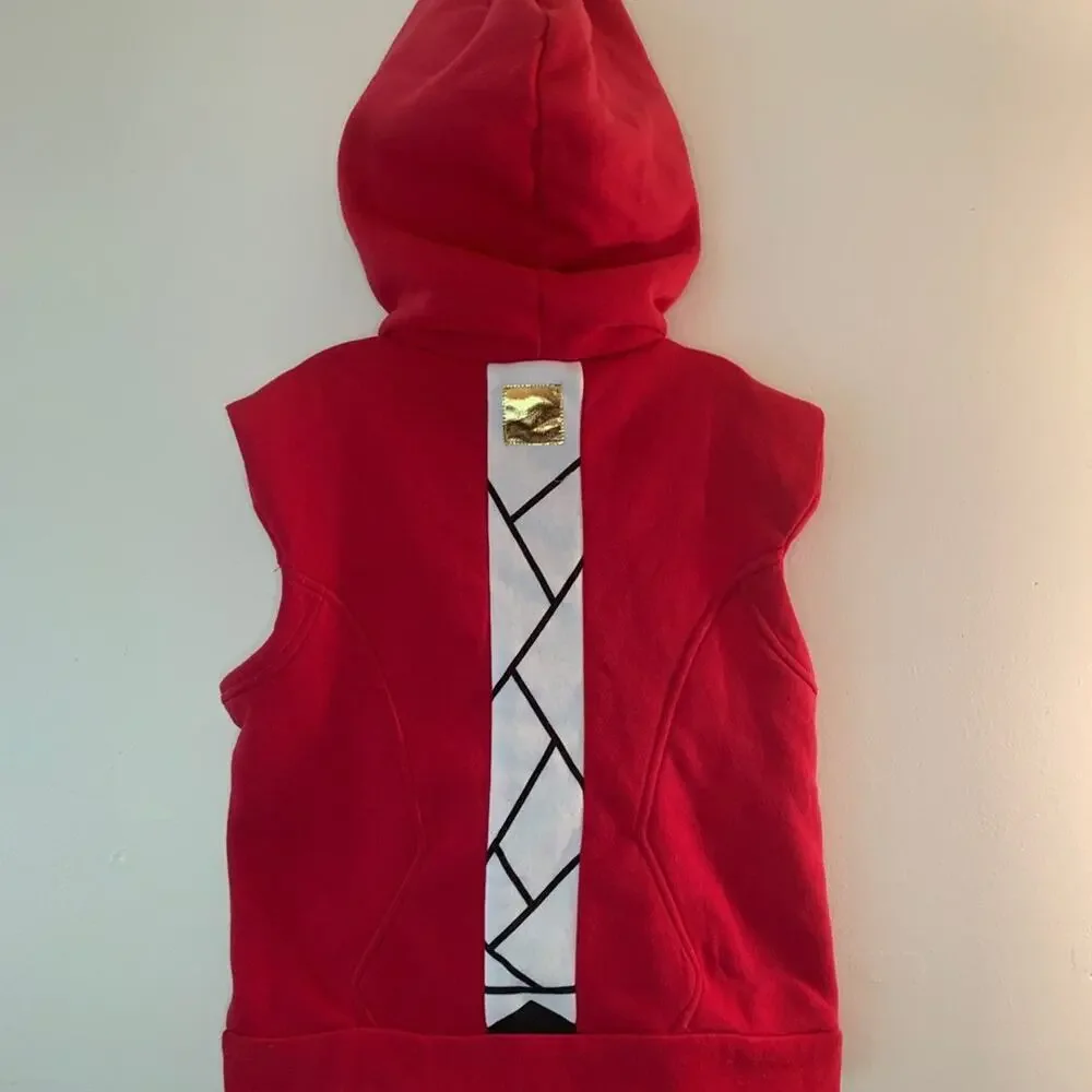 FORTNITE Girl’s Pink/Black Sweatshirt Hooded Zip Up Vest / Size: Large 10-12